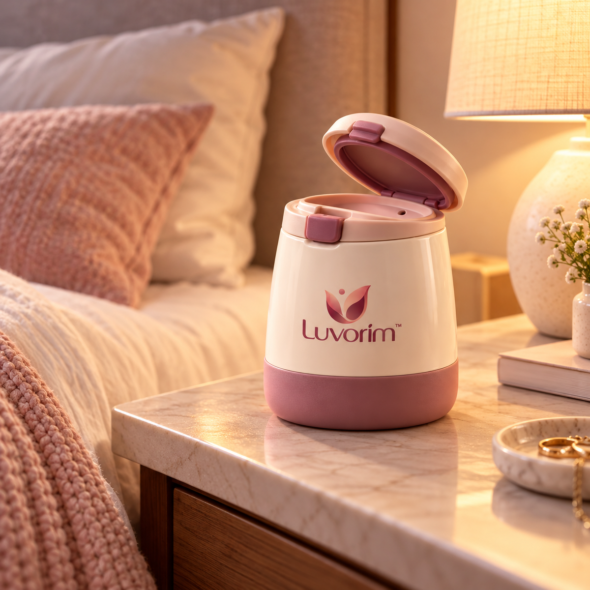 Luvorim™ QuietLatch Bedside Cup